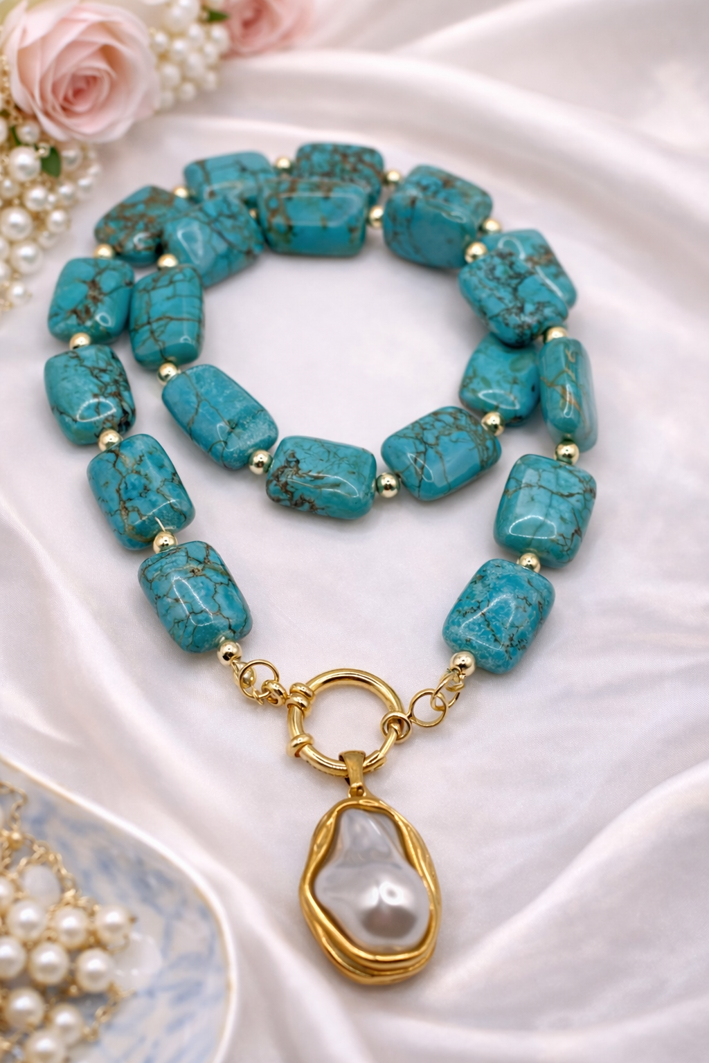 Turquoise Oasis Statement Necklace
