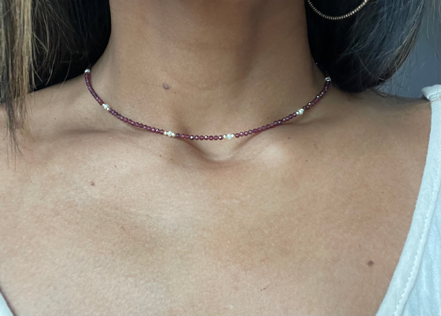 Garnet & Pearls