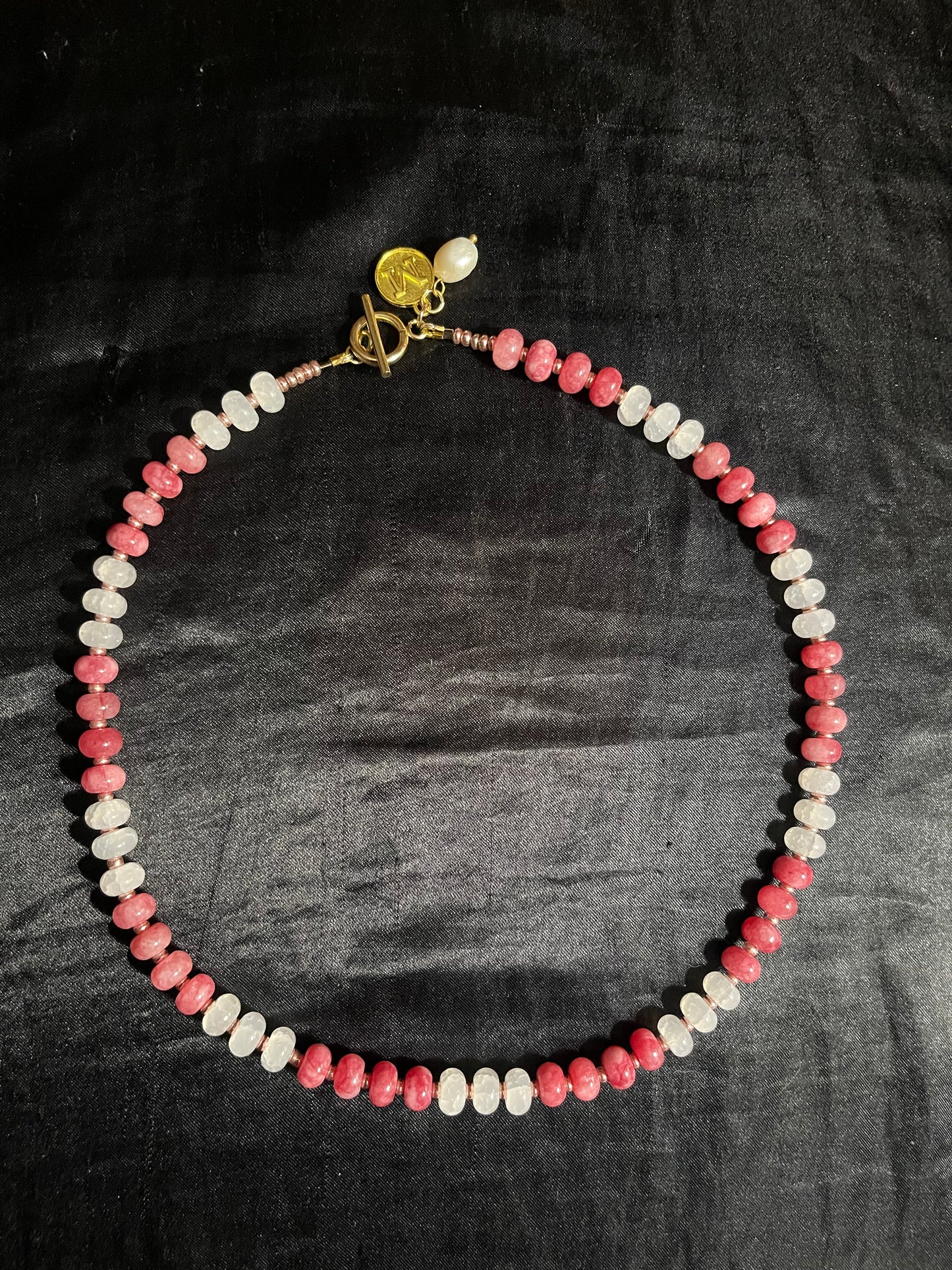 Pink and white Jade