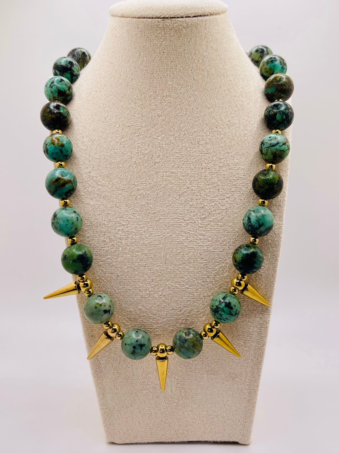 Savanna Edge African Turquoise Necklace