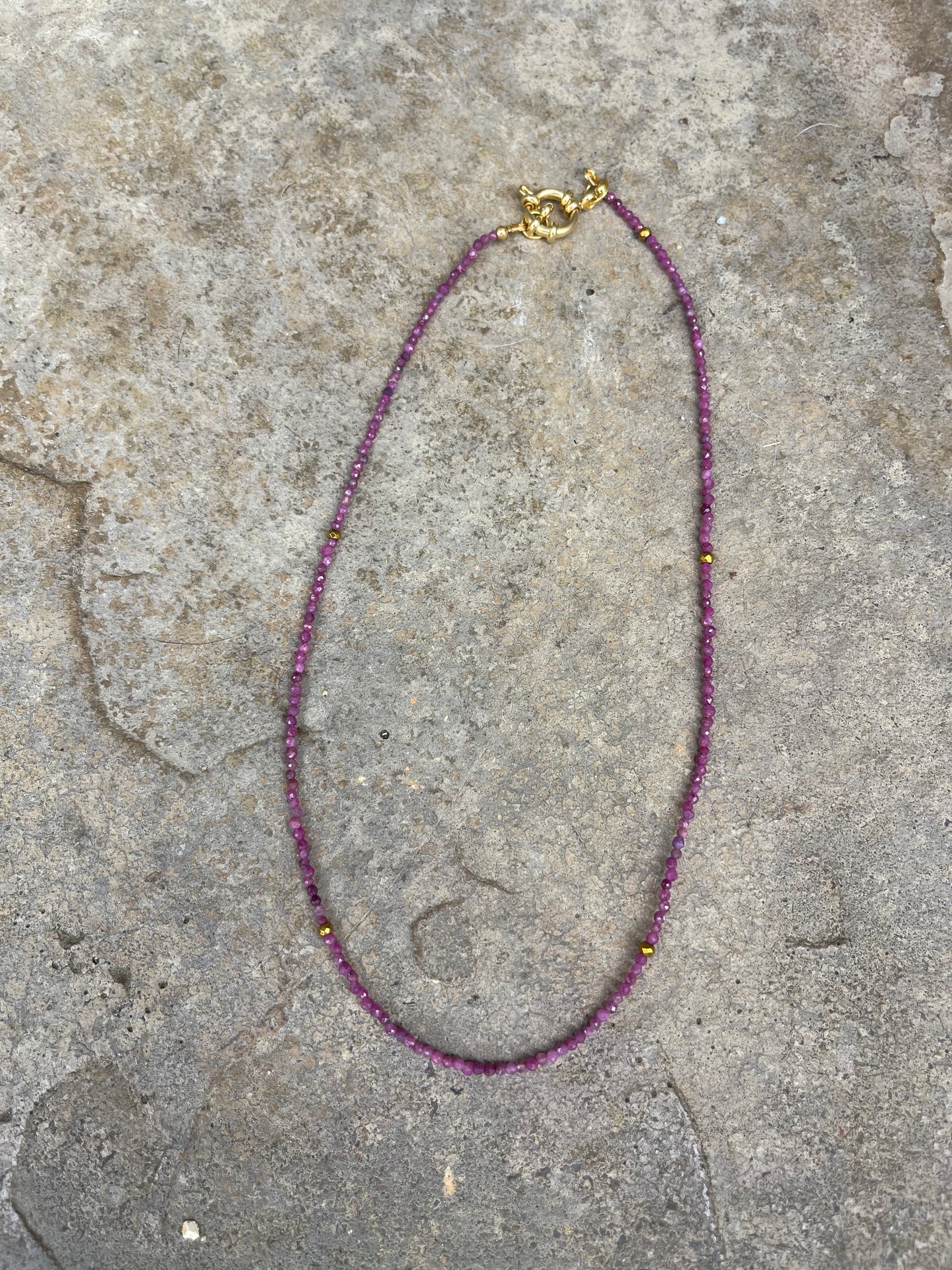 Dainty Ruby necklace