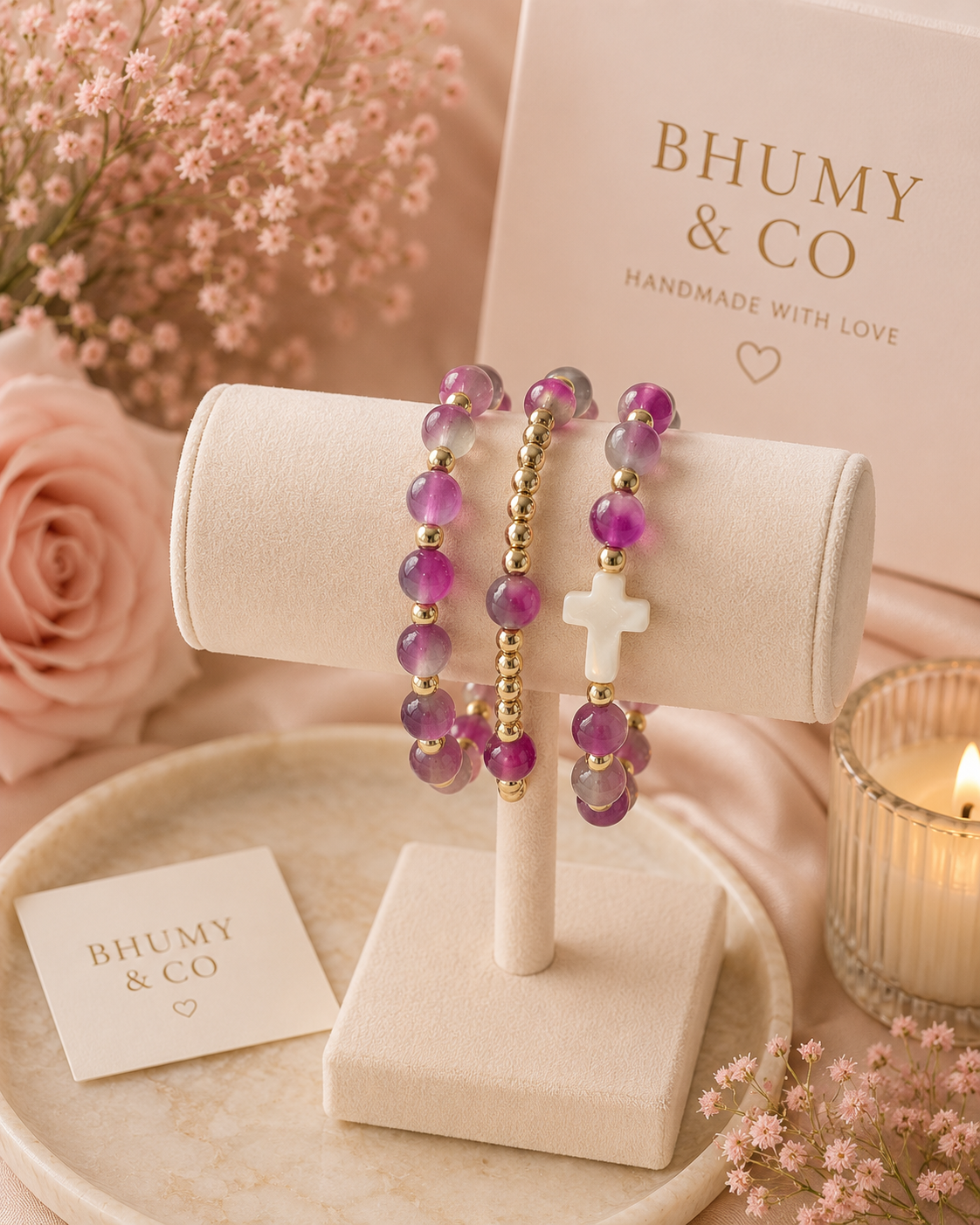 Amethyst Grace Bracelet Stack