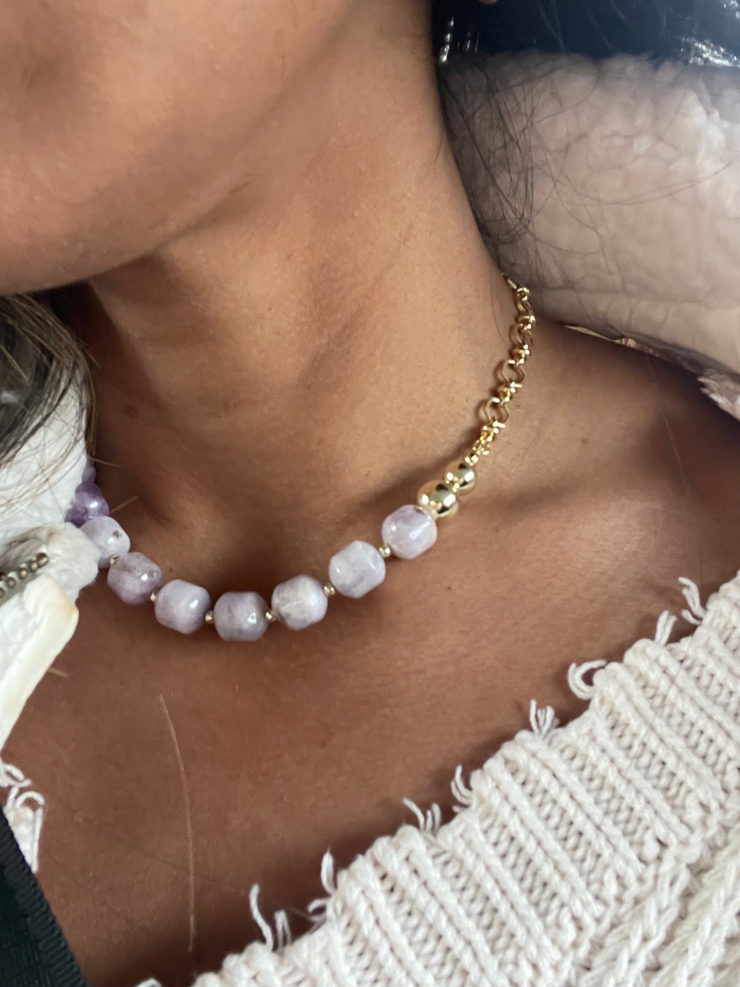 Storm Light Kunzite Necklace
