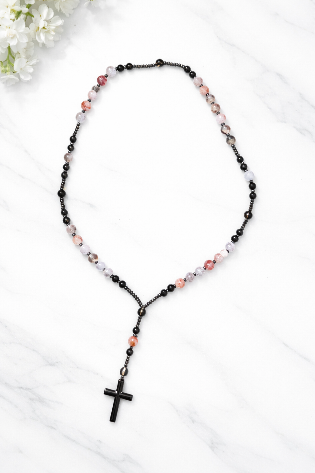 Fire Quartz Devotional Necklace
