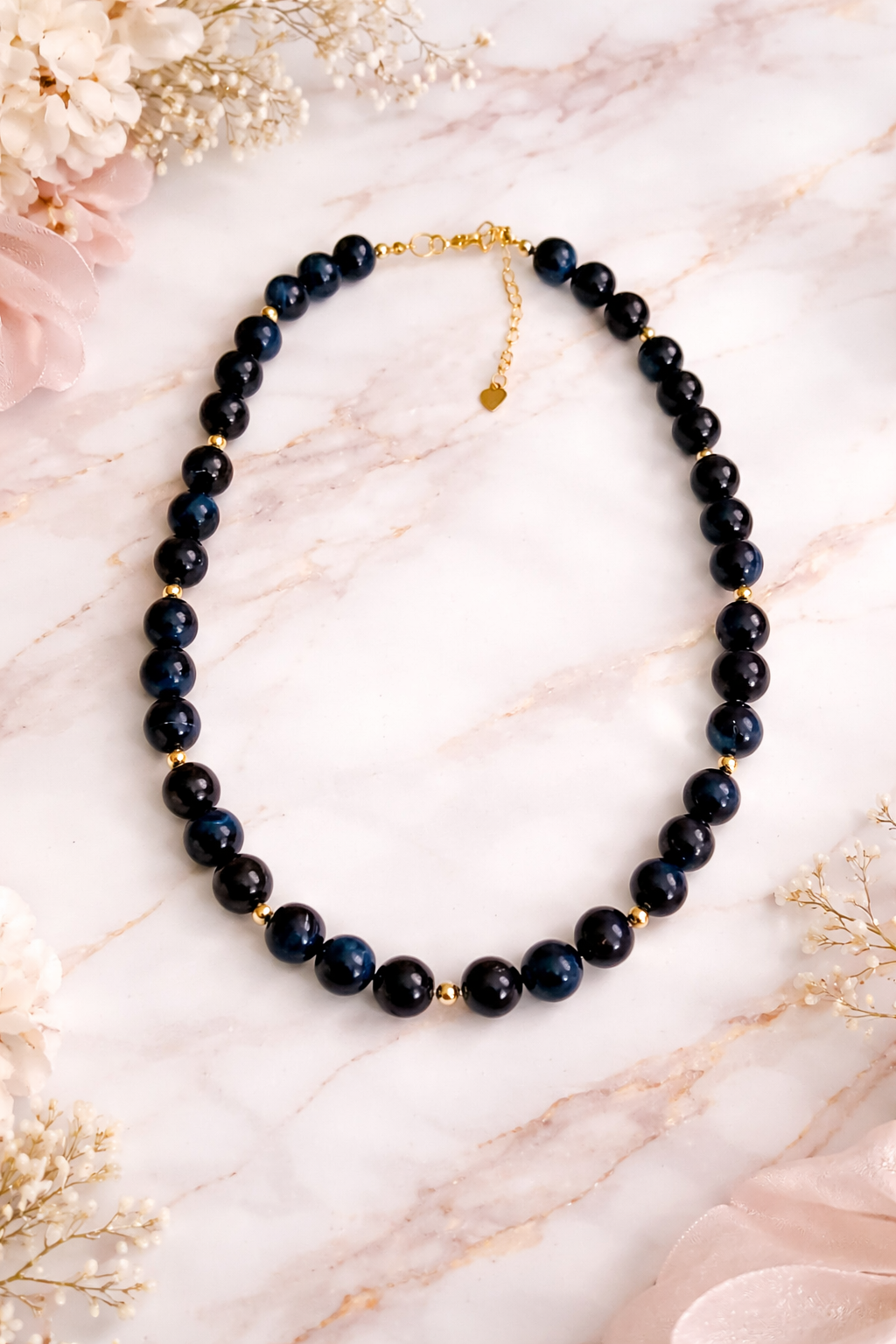 Midnight Blue Tiger Eye Necklace