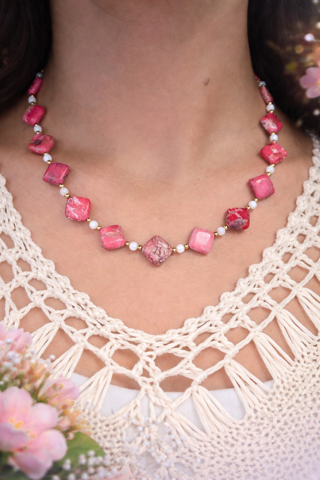 Blush Desert Bloom Necklace