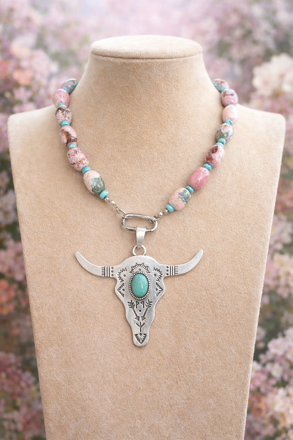 Desert Bloom Longhorn Necklace