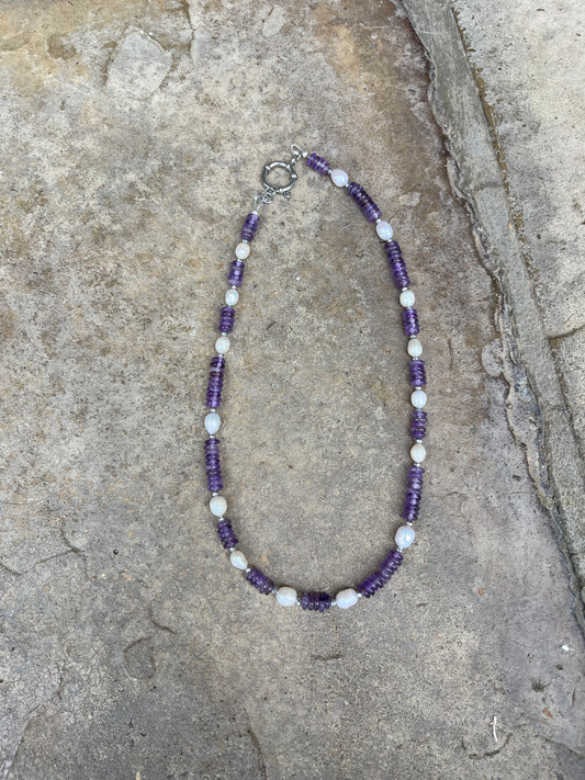 Amethyst and Freshwater Pearls