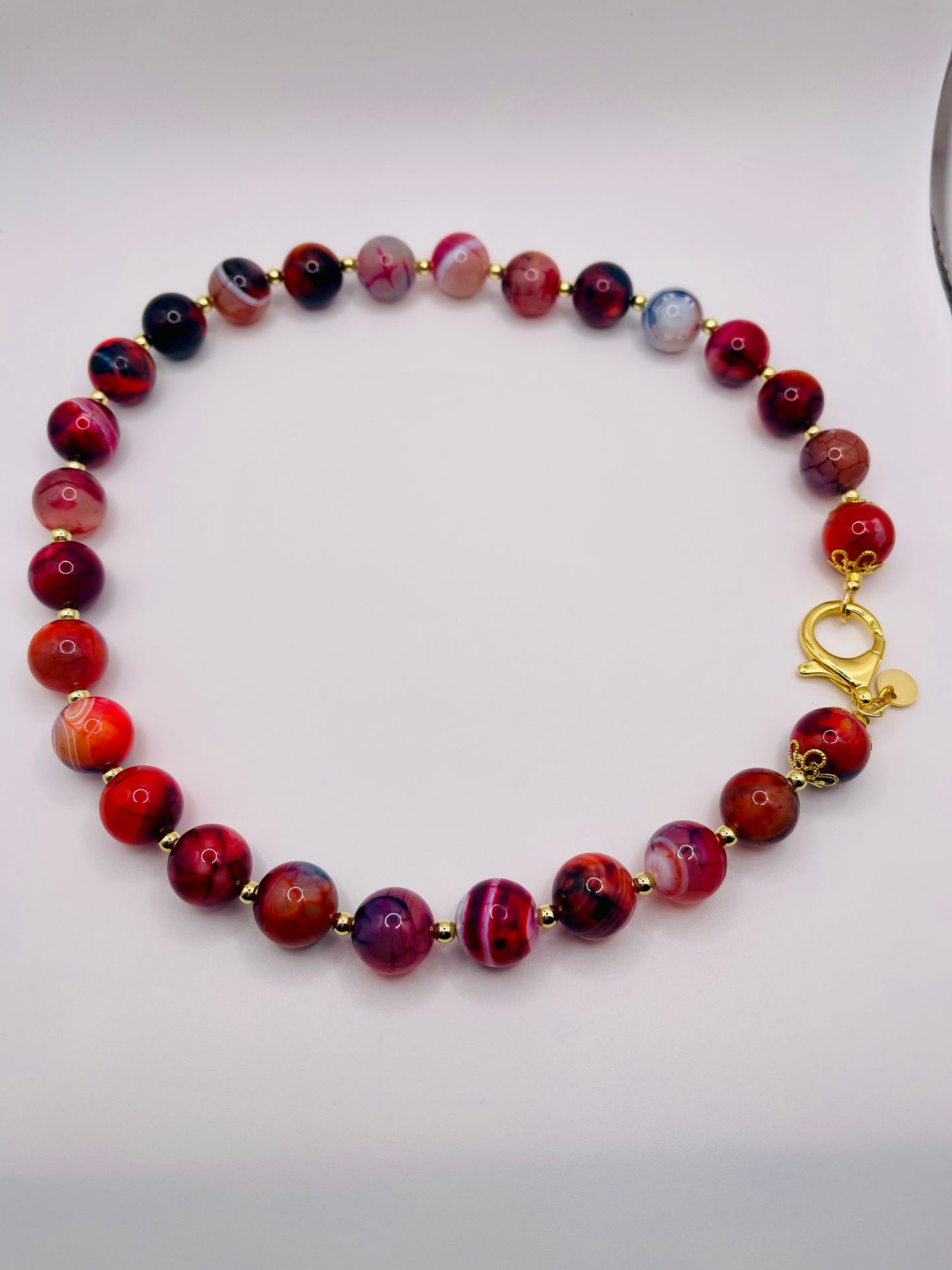 Ember Mosaic Agate Necklace