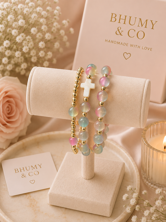 Heavenly Bloom Bracelet Stack