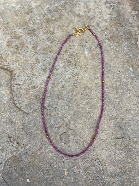 Dainty Ruby necklace