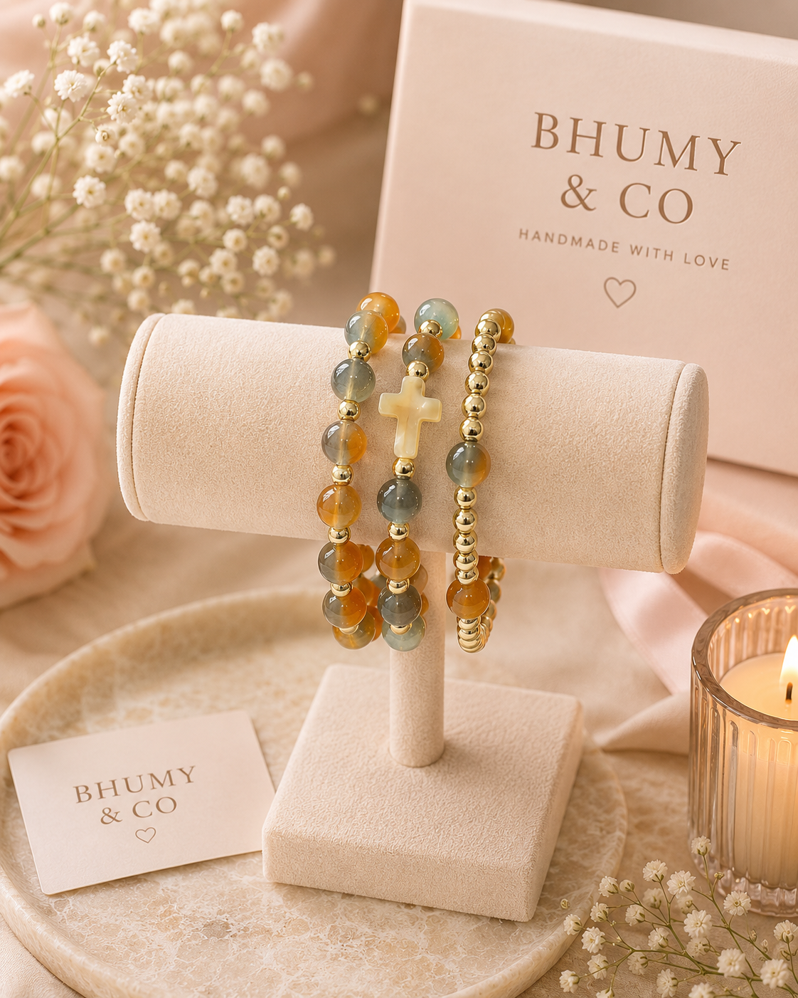 Golden Horizon Bracelet Stack