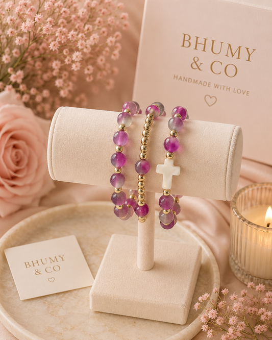 Amethyst Grace Bracelet Stack