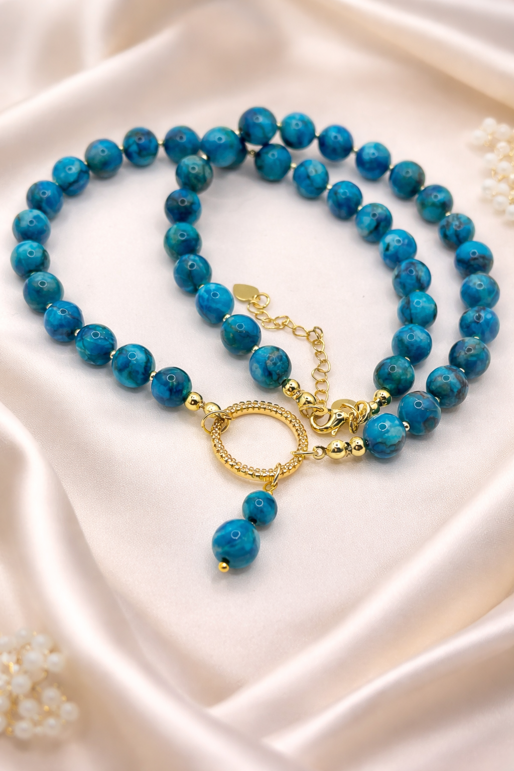 Andean Blue Peruvian Turquoise Necklace