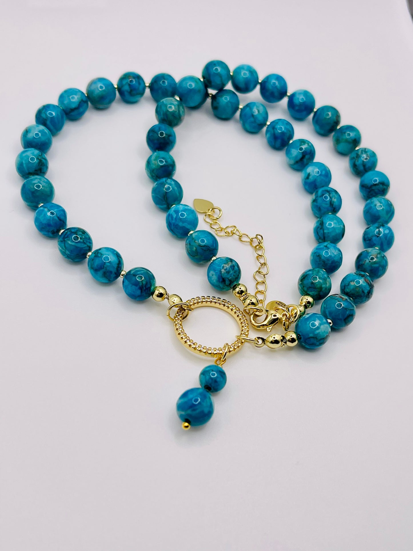 Andean Blue Peruvian Turquoise Necklace