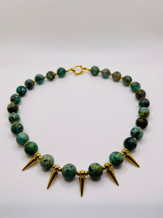 Savanna Edge African Turquoise Necklace