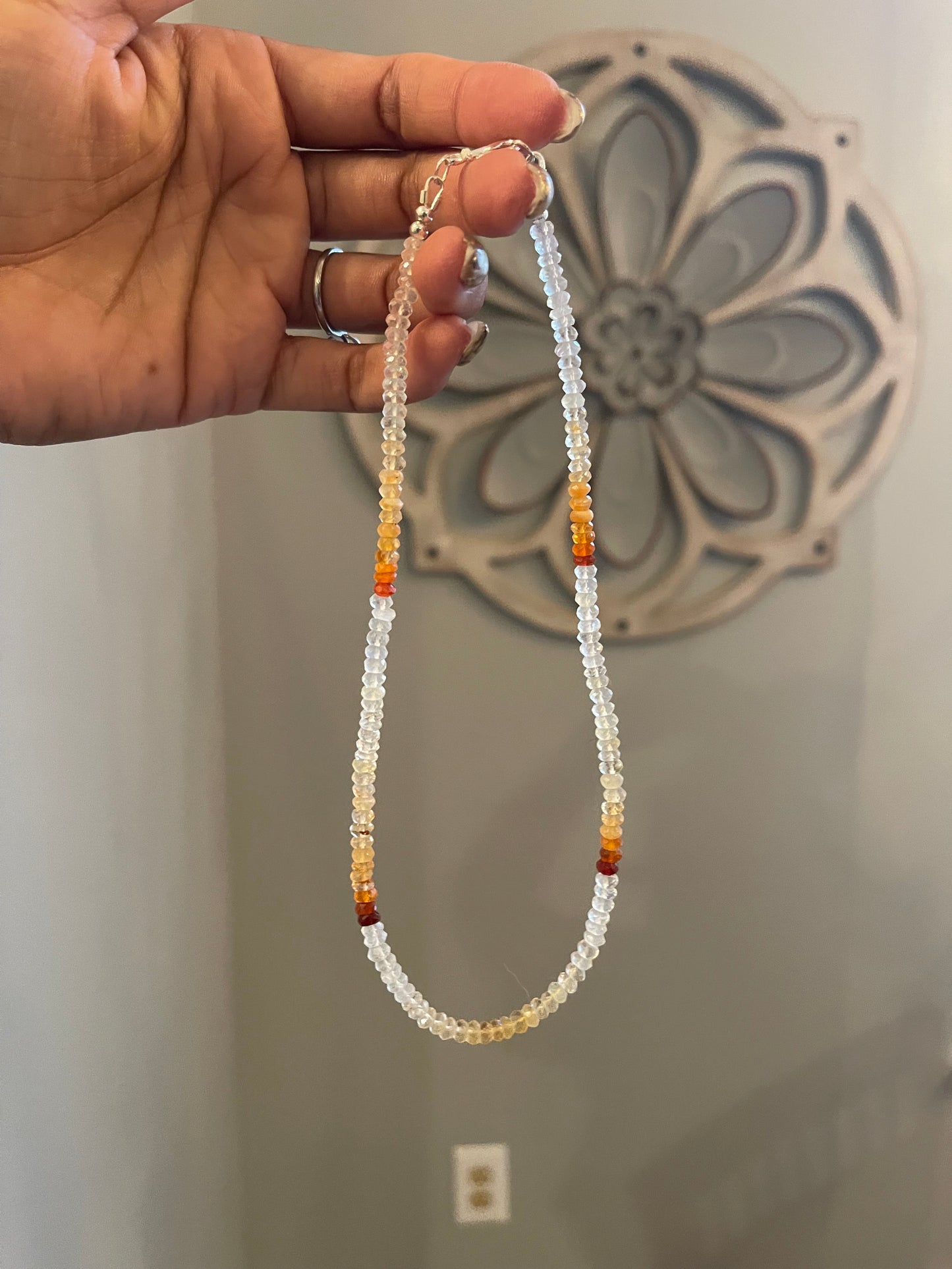 Mexican Fire Opal Choker