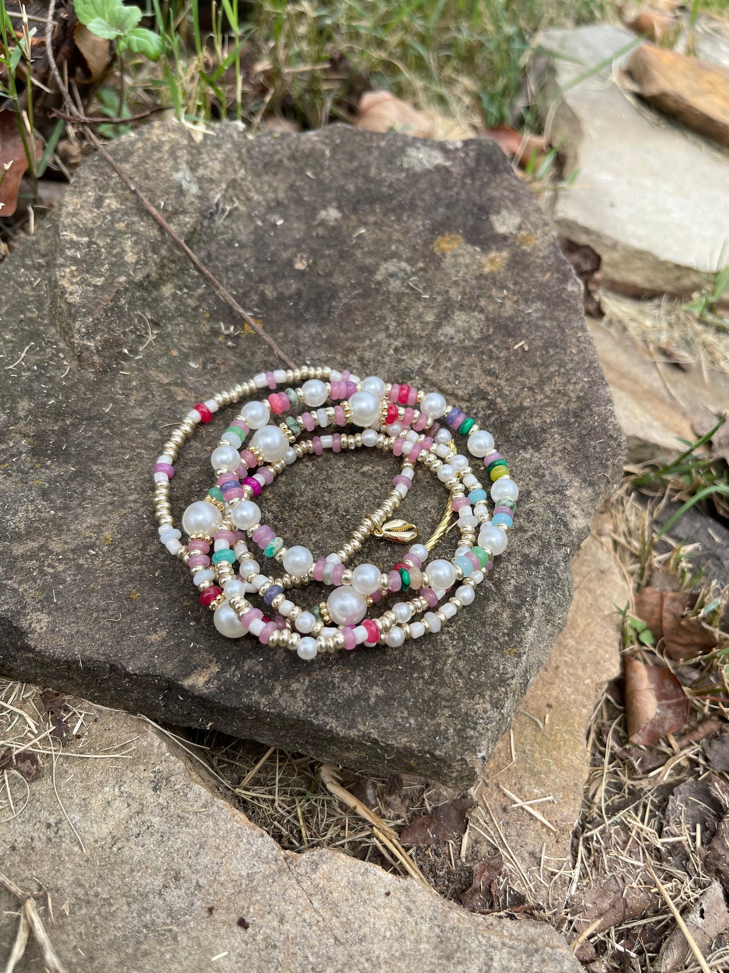 Multicolor gemstone set