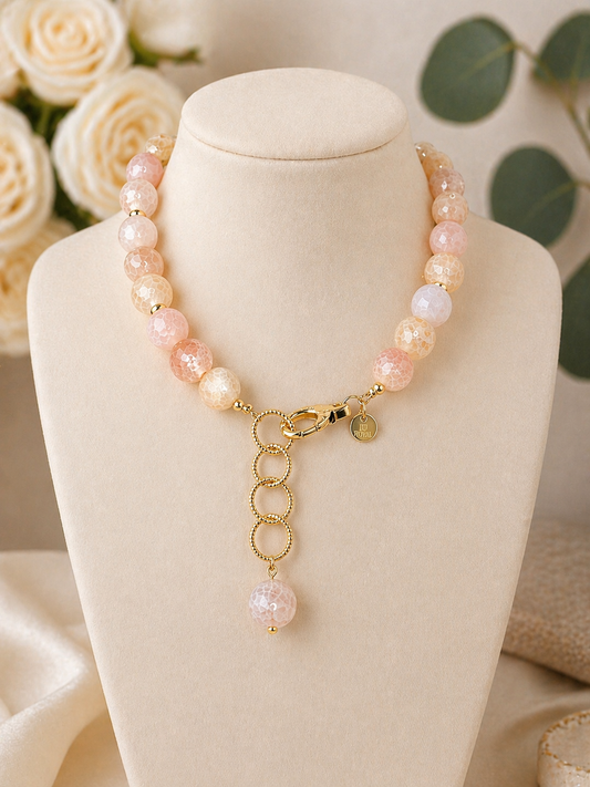 Blush Royale Drop Necklace