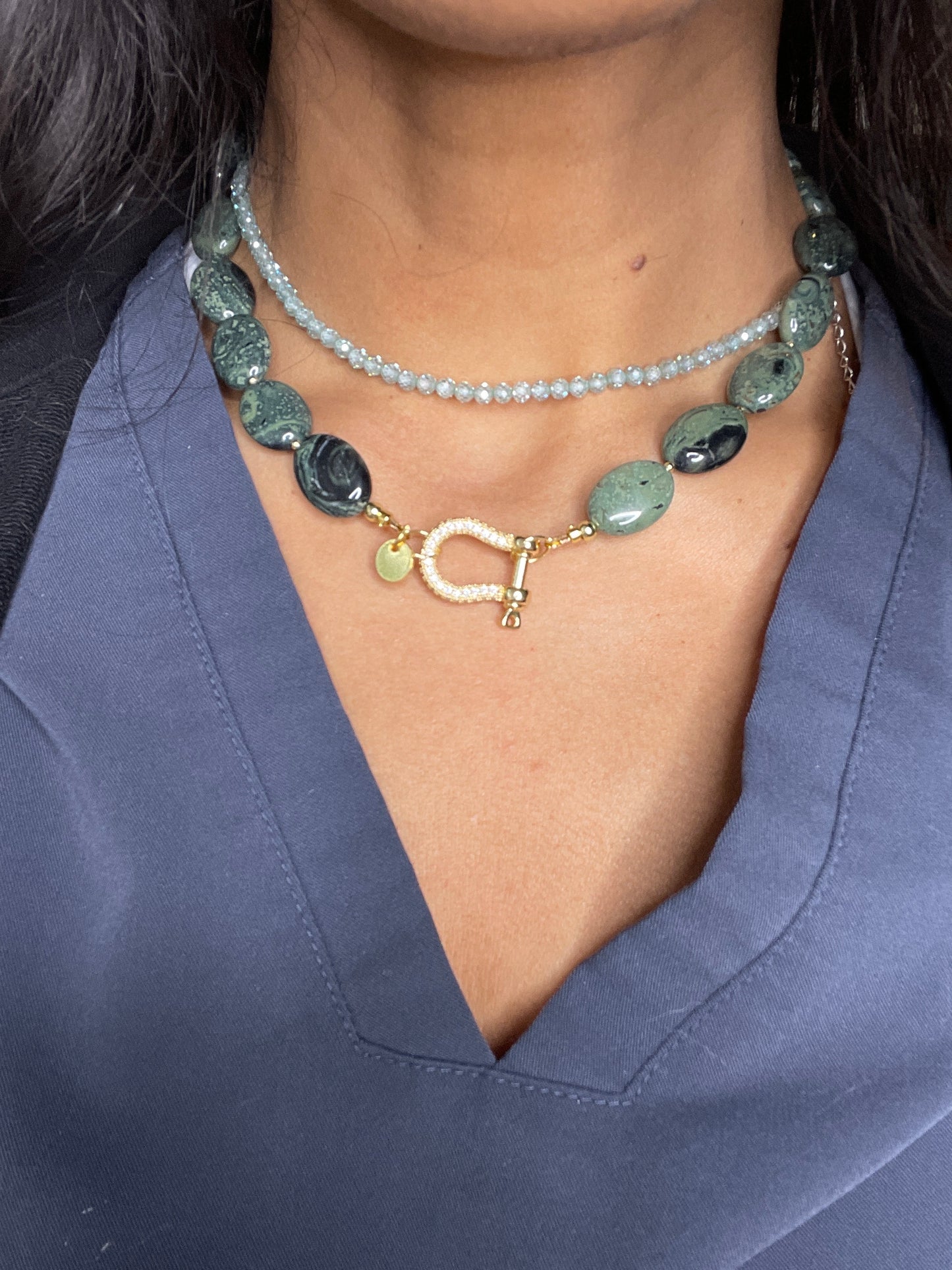 Emerald Grove Toggle Necklace
