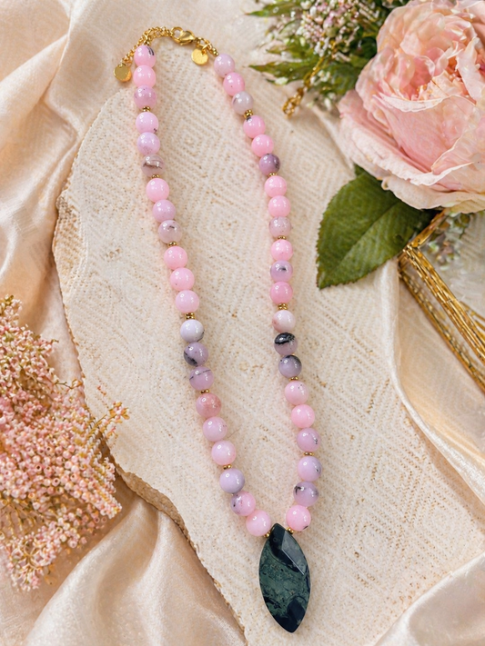 Blush Oasis Opal Necklace